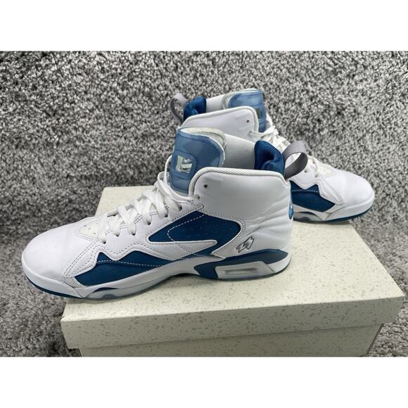 Jordan Jumpman MVP Mens 9.5 Retro Hi Top Basketball Shoes White Industrial Blue main image 8